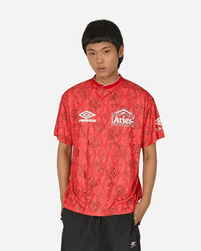 Slim Fit Suits Umbro Roses Football Jersey Red