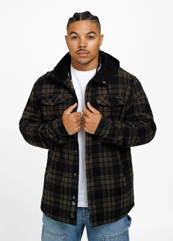 Streetwear Fashion Hooded Padded Flannel Shirt Pioneer