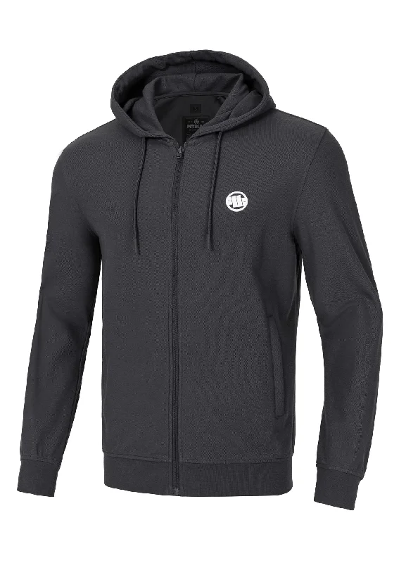 Monochrome Style Men's Zip-up hoodie Pique Rockey