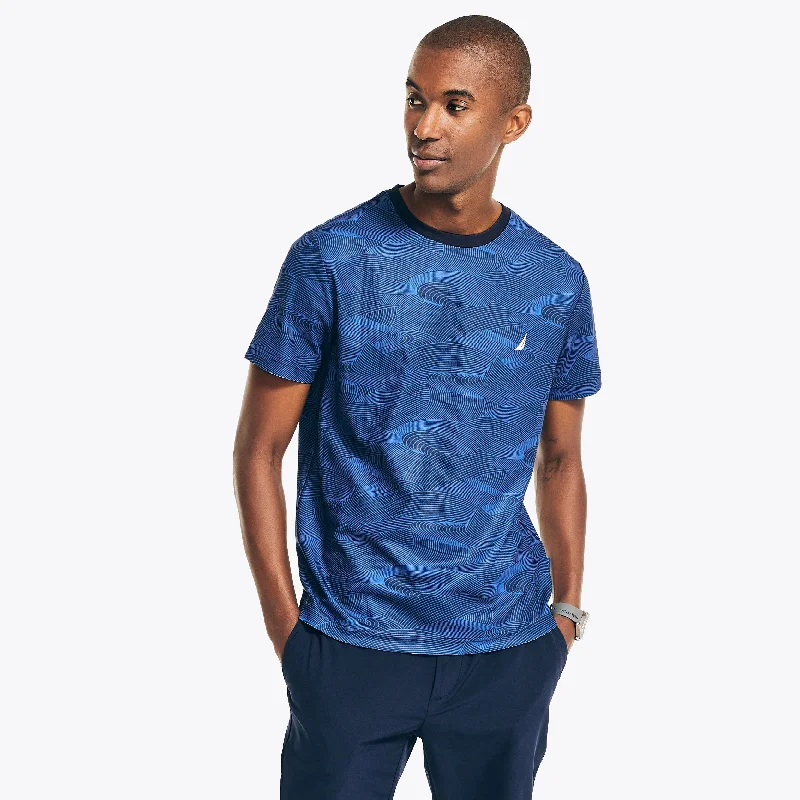 Minimalist Fashion Nautica Mens Navtech Sustainably Crafted Printed T-Shirt