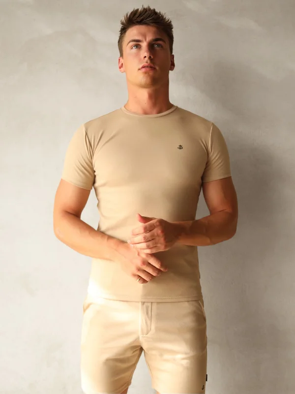 Athleisure Wear Sorrento T-Shirt - Sand