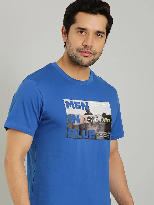 Funky T-shirts Men Team India Graphic Crew Neck T-Shirt