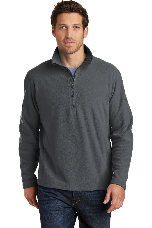 Slim-fit Shirts Eddie Bauer Mens Pill Resistant Microfleece 1/4 Zip Sweatshirt - Steel Grey