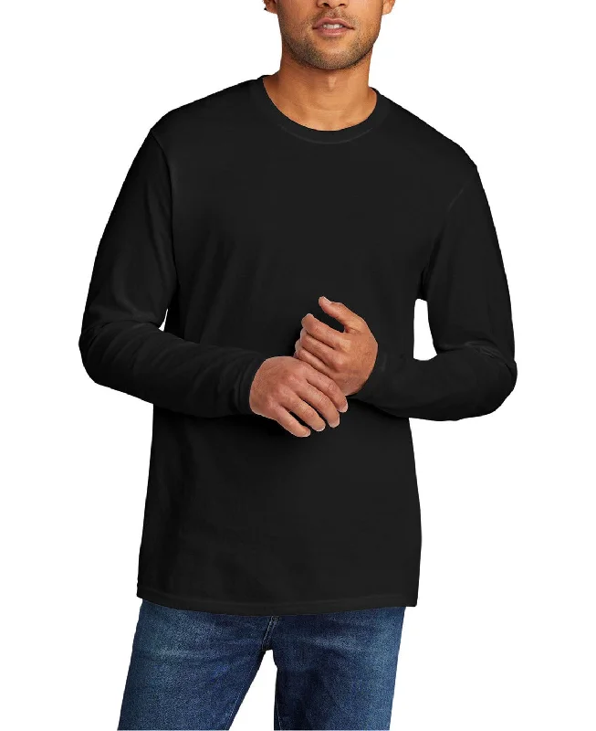 Dress Shoes Men's Long Sleeve Tri-Blend Crew Neck T-Shirt