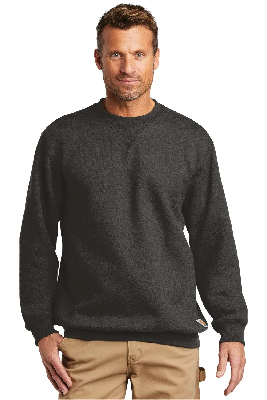 Graphic Sweatshirts Carhartt Mens Crewneck Sweatshirt - Heather Carbon Grey