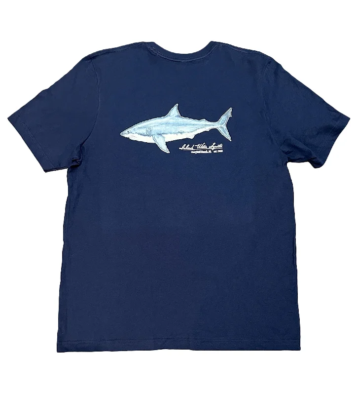 Formal Wear Island Water Sports Watercolor Shark S/S Tee