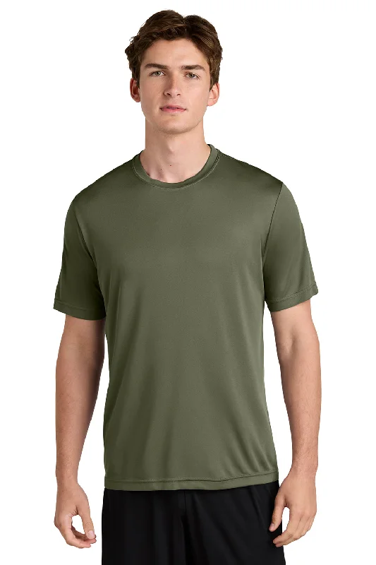 Relaxed Shirts Sport-Tek Mens Competitor Moisture Wicking Short Sleeve Crewneck T-Shirt - Olive Drab Green