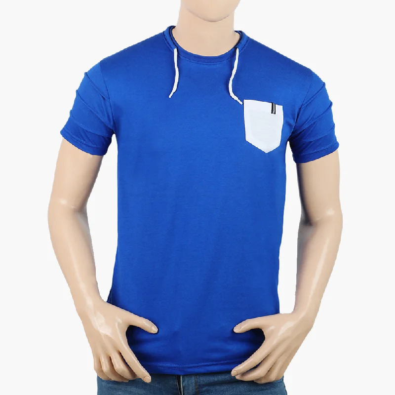 Fashion Accessories Men's Half Sleeves T-Shirt - Blue