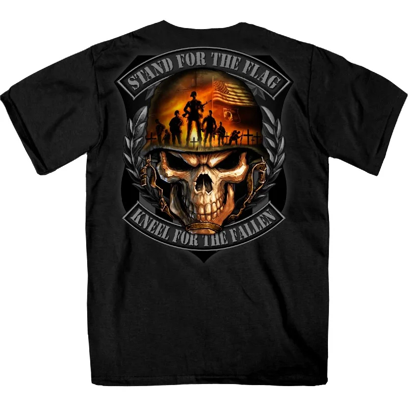 Activewear Gear Hot Leathers GMD1501 Stand for the Flag Skull T-Shirt