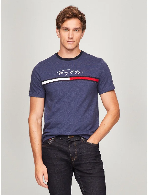 Jogger Pants Tommy Hilfiger Men's Hilfiger Signature Flag Logo T-Shirt