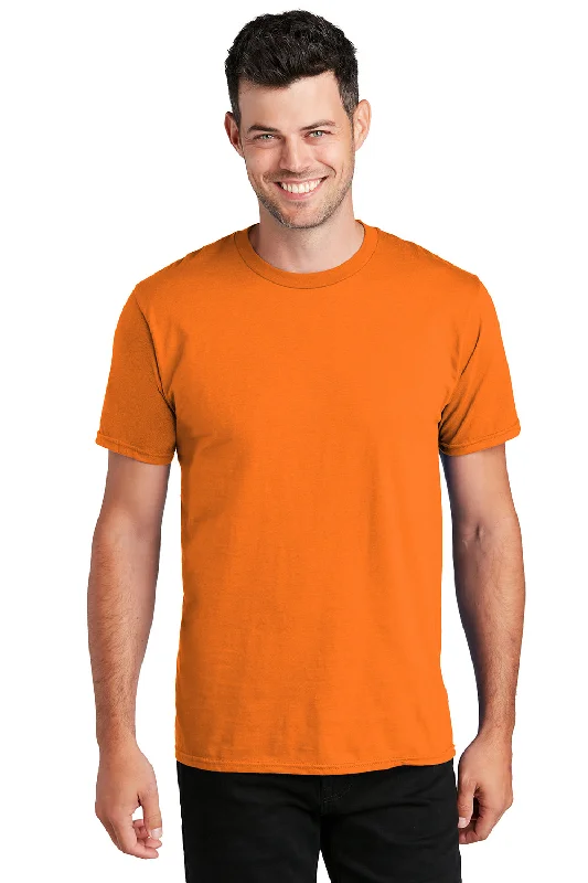 Smart Casual Port & Company Mens Fan Favorite Short Sleeve Crewneck T-Shirt - Tennessee Orange