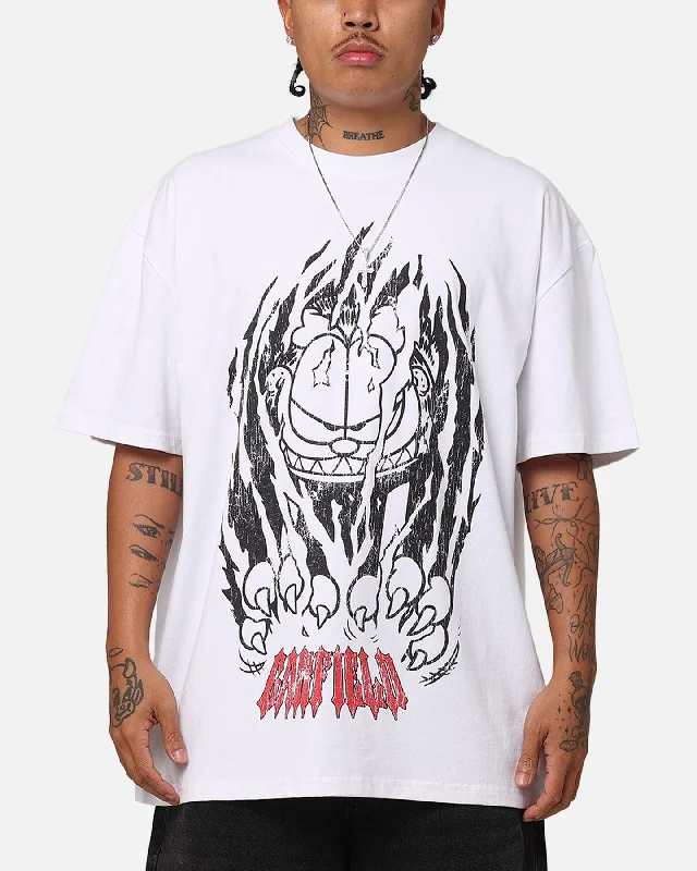 Designer Outerwear Vintage Goat Crew X Garfield Claws T-Shirt White