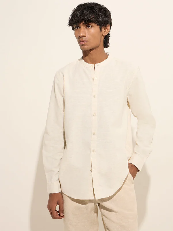 Summer Jackets ETA Off-White Resort-Fit Cotton Shirt