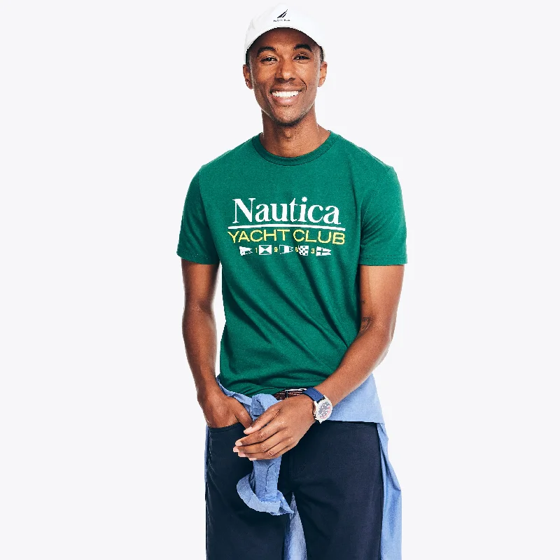 Jogger Pants Nautica Mens Sustainably Crafted Yacht Club Graphic T-Shirt