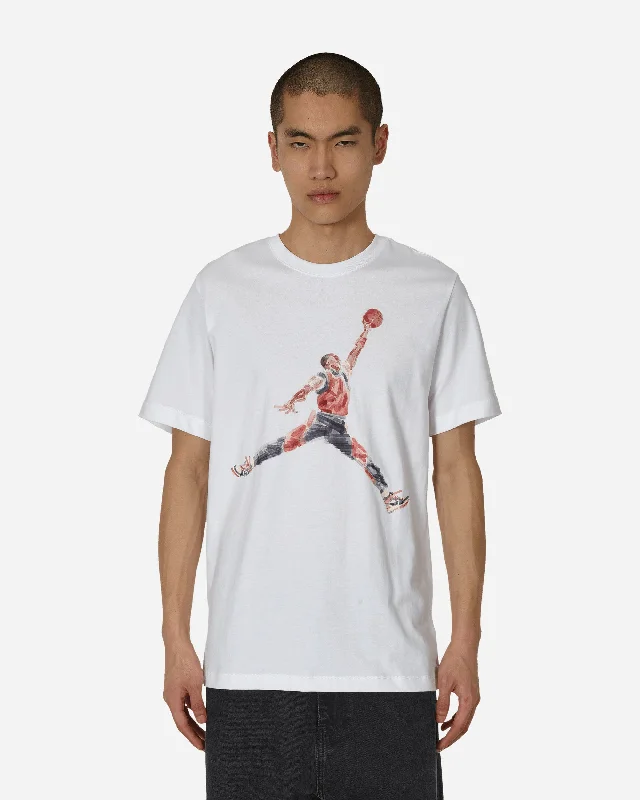 High-fashion Looks Jumpman Watercolor T-Shirt White