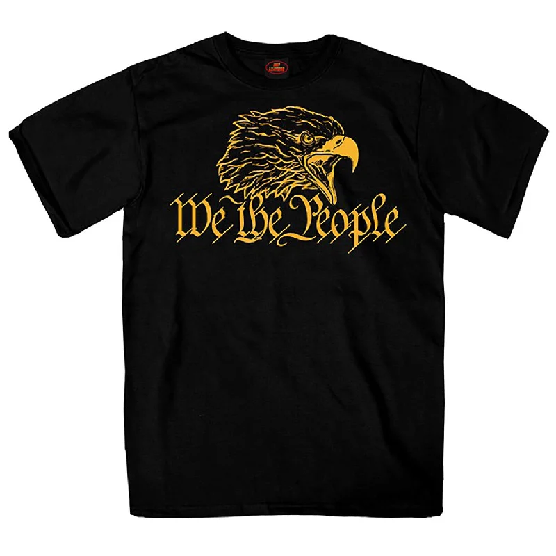 Fashion Accessories Hot Leathers GMS1515 Men’s Black 'We the People' Black T-Shirt