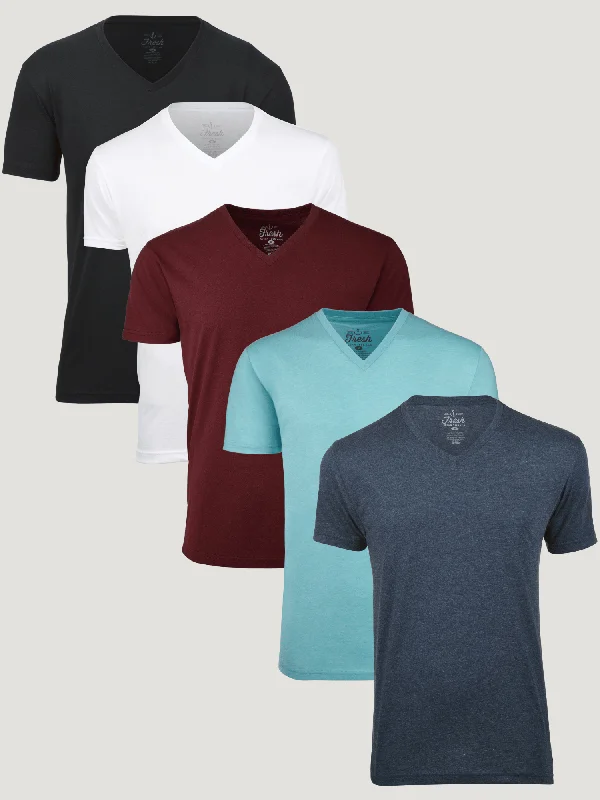 Comfortable Sneakers Throwback V-Neck 5-Pack FINAL SALE