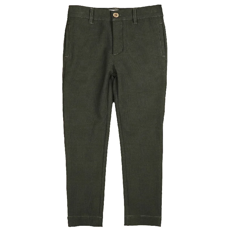 Modern Denim Belati Green Houndstooth Pants (BTR346)