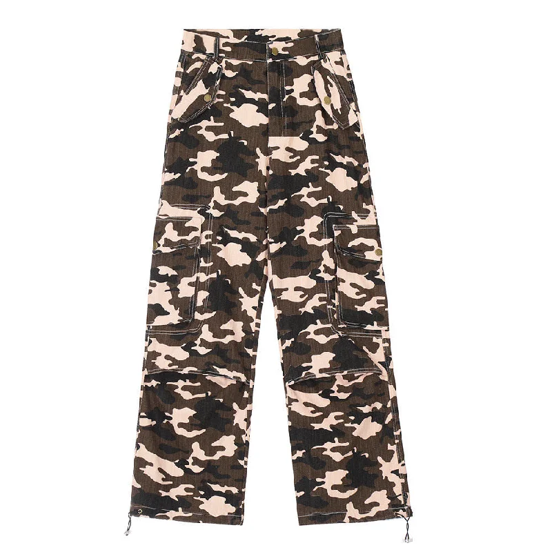 Summer Fashion Camouflage Workwear Casual Sports Pants Men