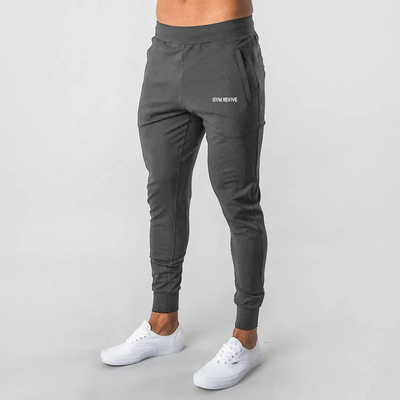 Knit Sweaters European And American Muscle Trousers Stretch Running Pants