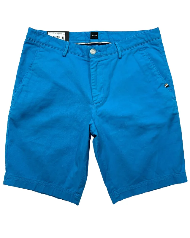 Chinos Style Hugo Boss Men Shorts Slim Fit Bright Blue EU 54/ 38 SALE