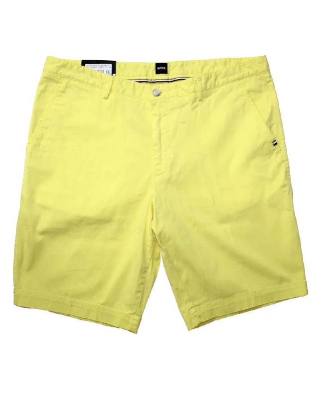 Athleisure Wear Hugo Boss Men Shorts Slim Fit Yellow EU 52/ 36 SALE