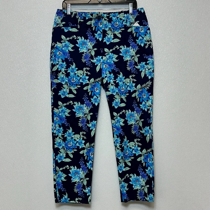 Casual Trousers Pants Ankle By Talbots O In Floral, Size: 10