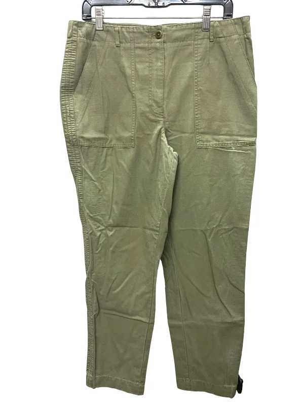 Casual Jackets Pants Cargo & Utility By Talbots In Green, Size: L