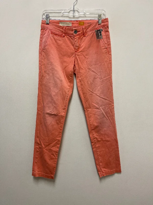 Preppy Style Pants Chinos & Khakis By Pilcro In Orange, Size: 2