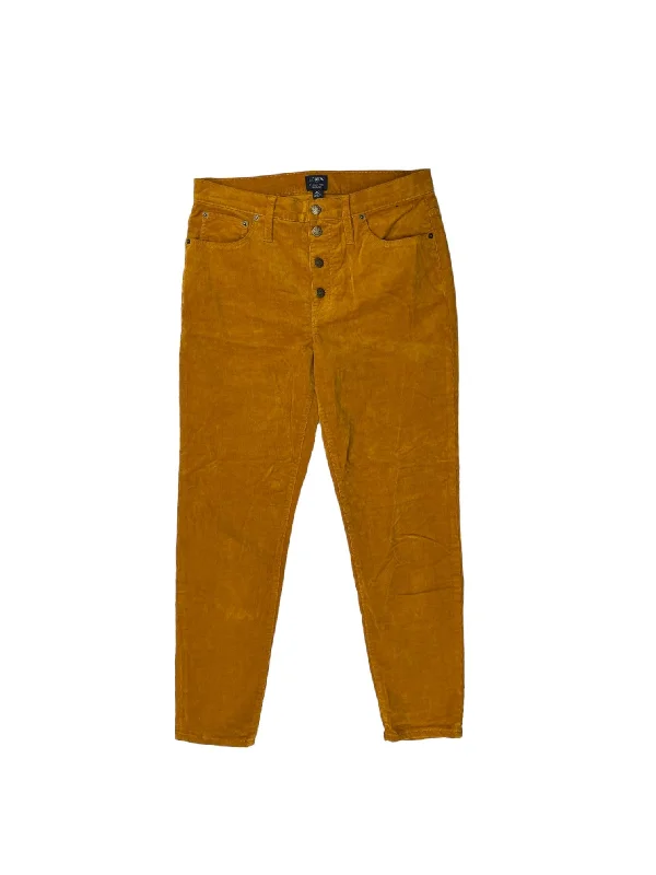 Street Graphic Tees Pants Corduroy By J. Crew In Yellow, Size: 30