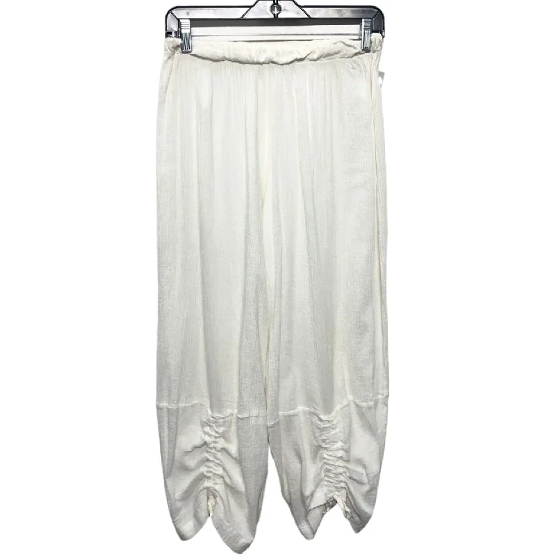 Designer Shirts Pants Cropped By Bryn Walker In White, Size: Xs