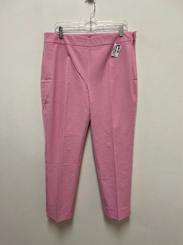 Comfortable Sneakers Pants Dress By Talbots In Pink, Size: 14