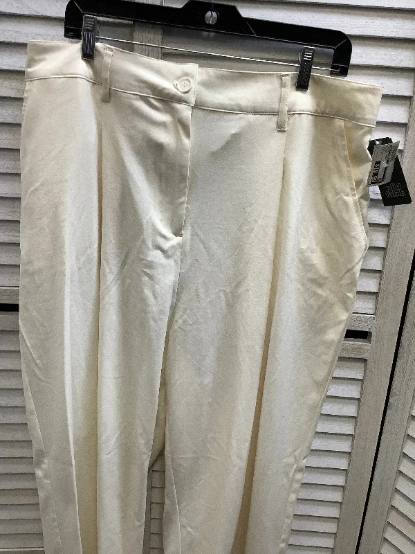 Track Pants Pants Dress By Wild Fable In Ivory, Size: 17