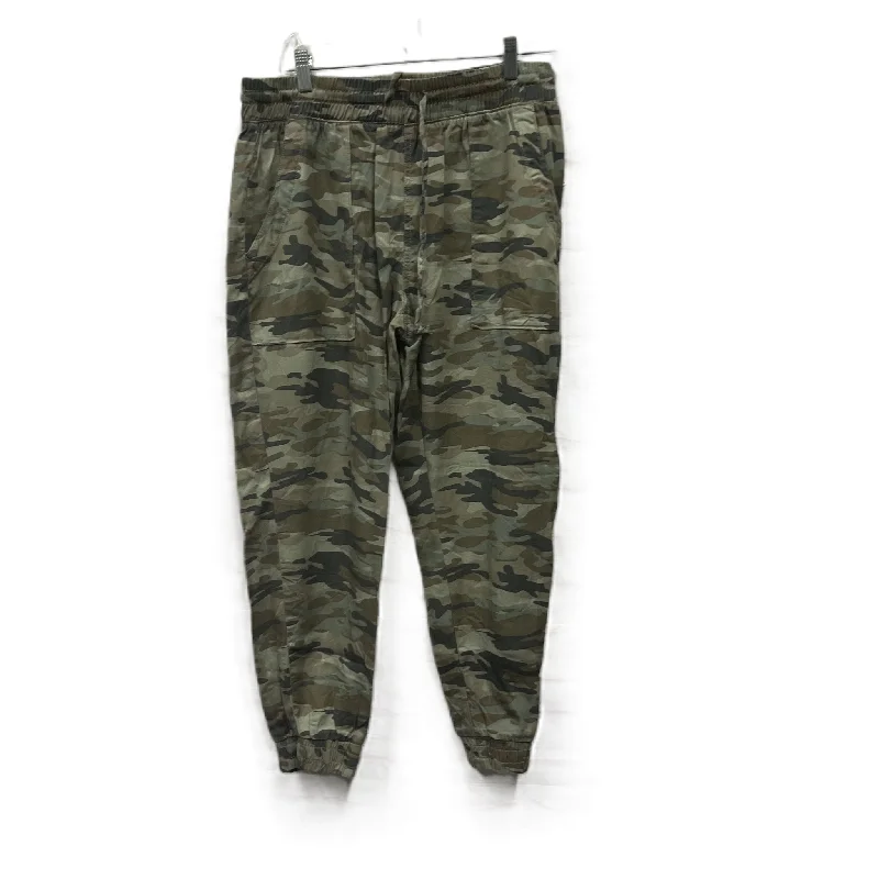 Slim Fit Suits Pants Joggers By Gap In Camouflage Print, Size: M