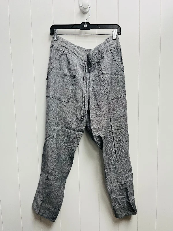 Relaxed Trousers Pants Linen By Athleta In Grey, Size: 12