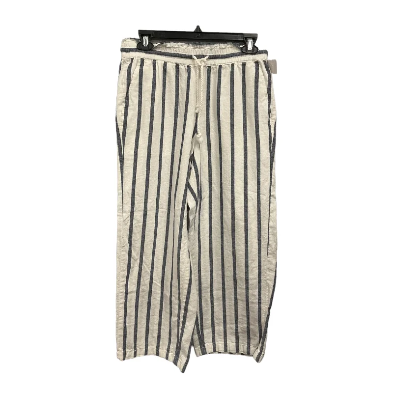 Denim Jackets Pants Linen By J. Crew In Striped Pattern, Size: S