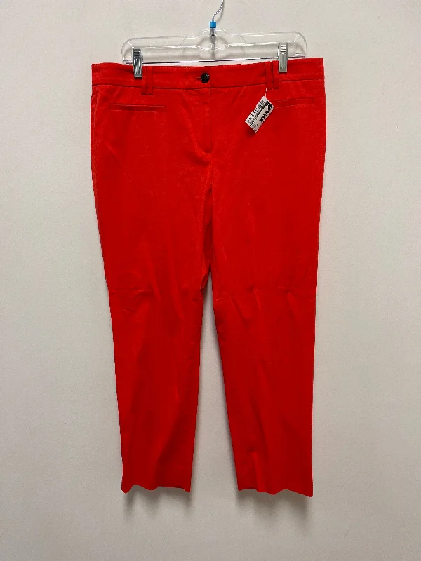 Athleisure Wear Pants Other By Ann Taylor In Orange, Size: 10