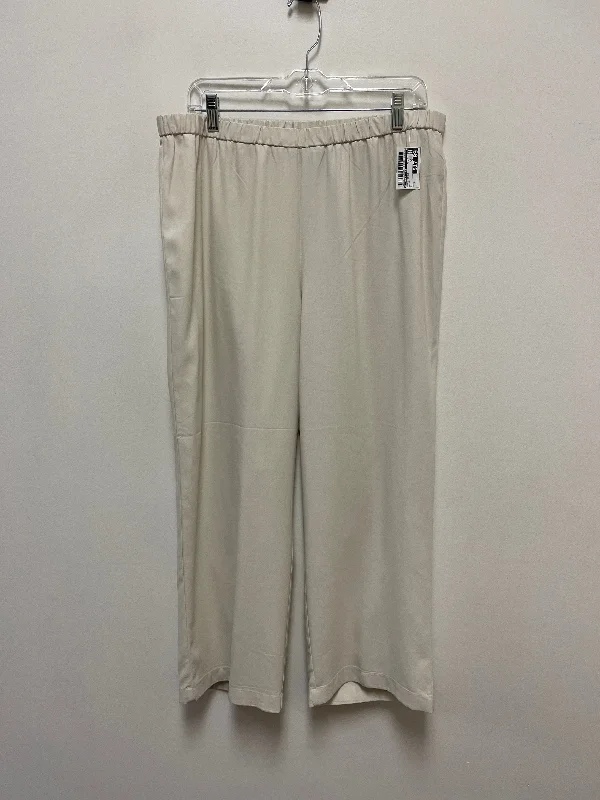 Athletic Wear Pants Other By Eileen Fisher In Cream, Size: L