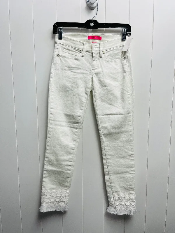 Comfortable Sneakers Pants Other By Lilly Pulitzer In White, Size: Xxs