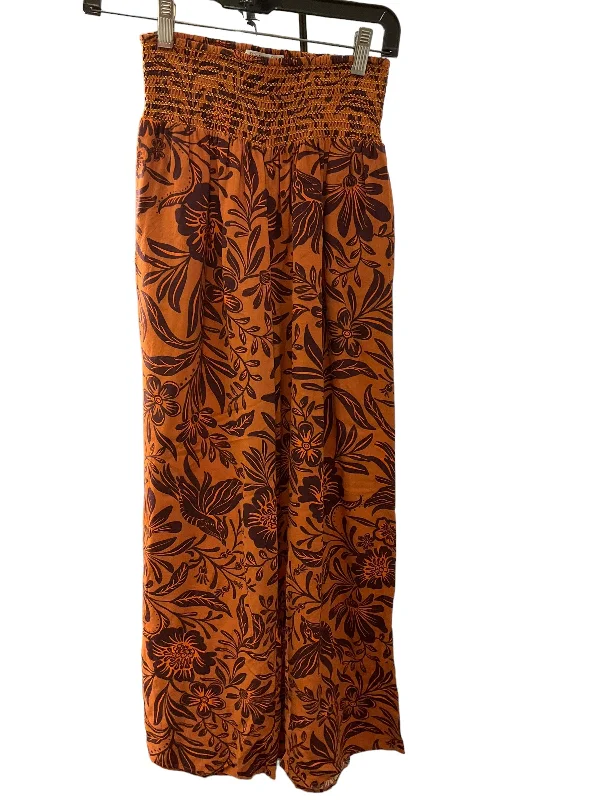 Relaxed Shirts Pants Palazzo By Nordstrom In Rust, Size: Xs