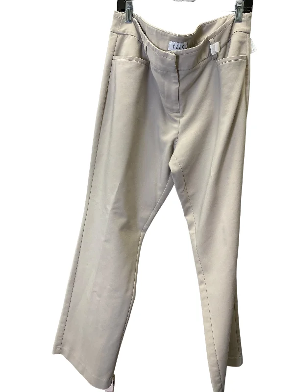 Urban Jackets Pants Wide Leg By Elle In Cream, Size: 14