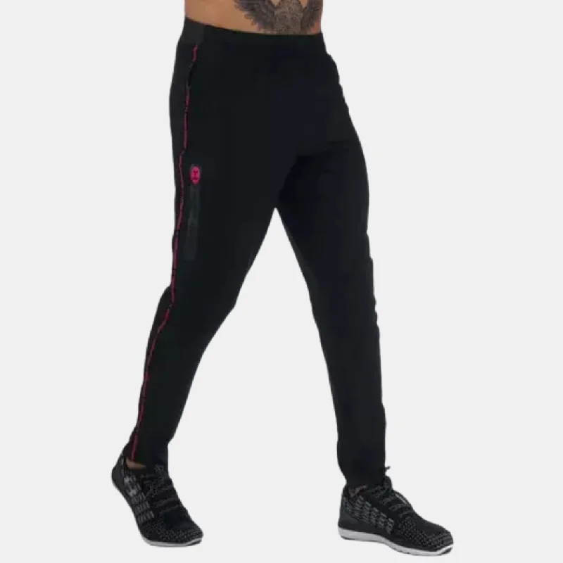 Layered Outfits Under Armour Geo Woven Pants - Black / Pink