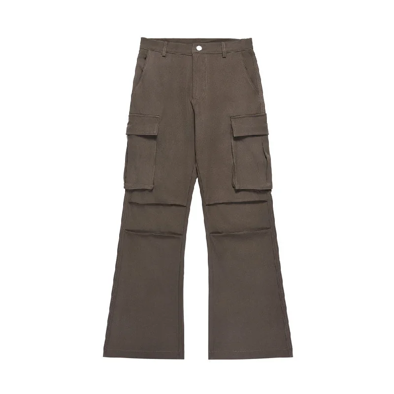 Work Clothes Workwear Multi-pocket Bootleg Pants Men