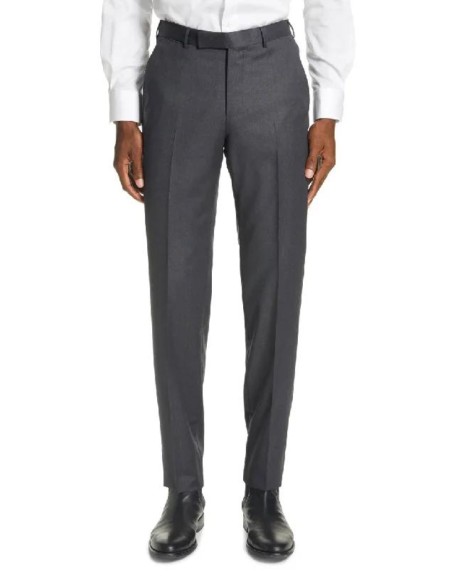 Urban Sneakers Grey Micronosphere Wool Dress Pant