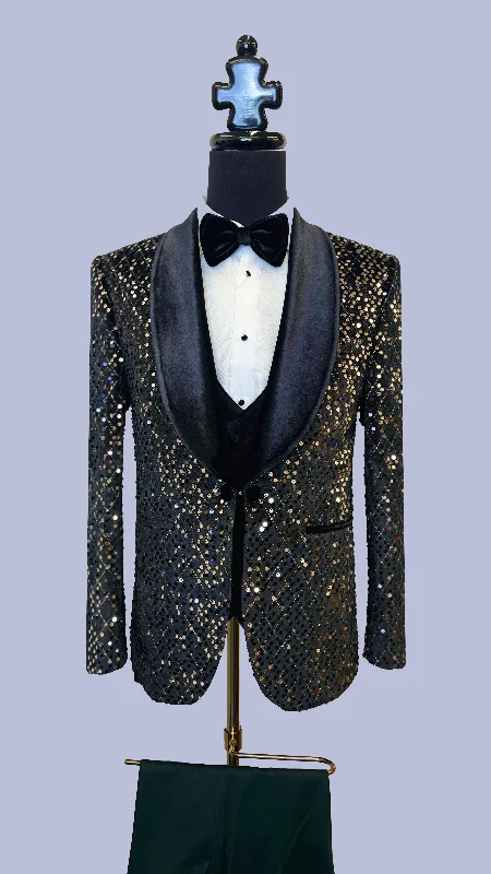 Fashion Vests Luxe Sequin Vercini Tuxedo®