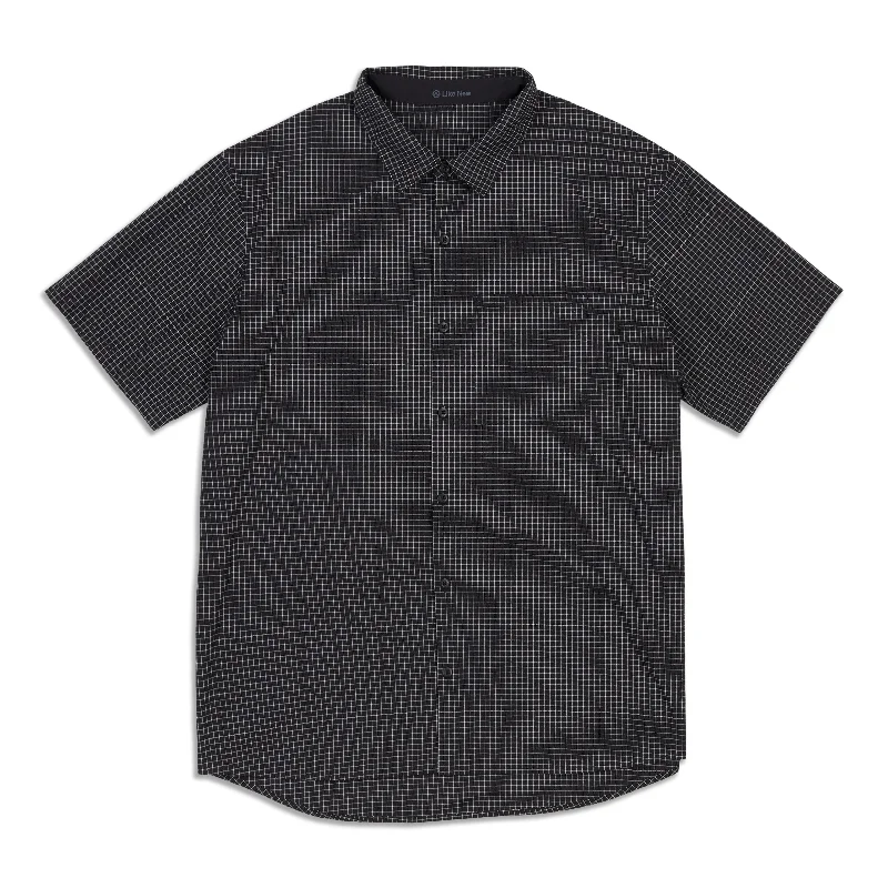 Athletic Wear Grid Light Short Sleeve Shirt - Resale