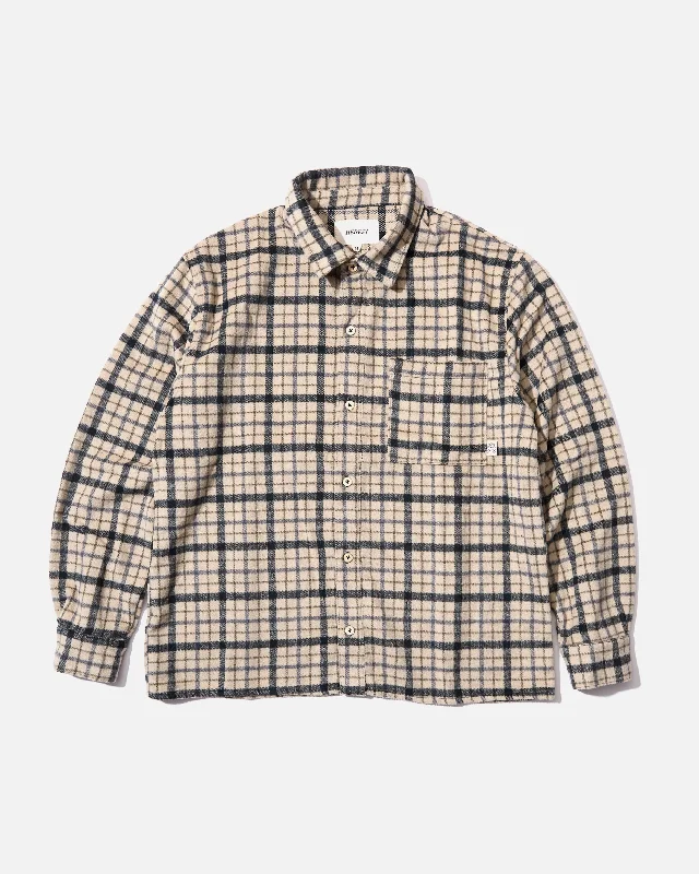 Vintage Tees Steady Shirt - Biscuit / Grey