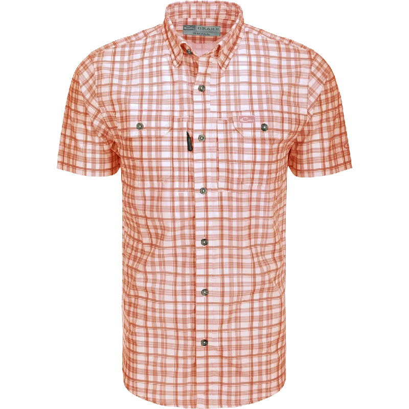 Funky T-shirts Hunter Creek Window Pane Plaid Short Sleeve Shirt