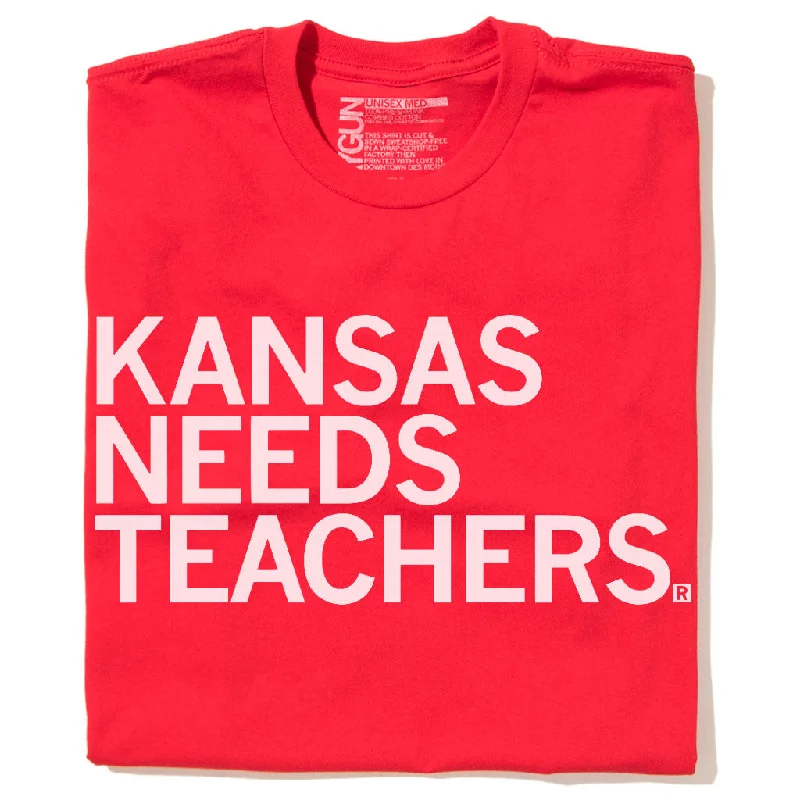 Casual Shirts Kansas Needs Teachers (R)