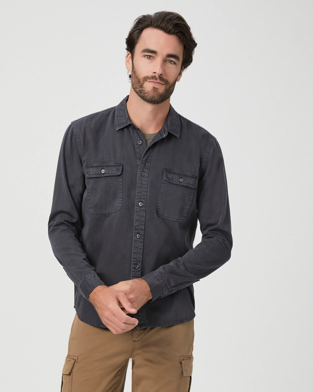 Slim-fit Shirts Martin Shirt - Vintage Dark Indigo